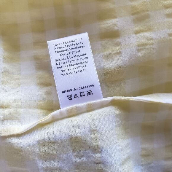 ATM Anthony Thomas Melillo Tissue Cotton Checkered Long Sleeve Blouse Shirt - Picture 8 of 11